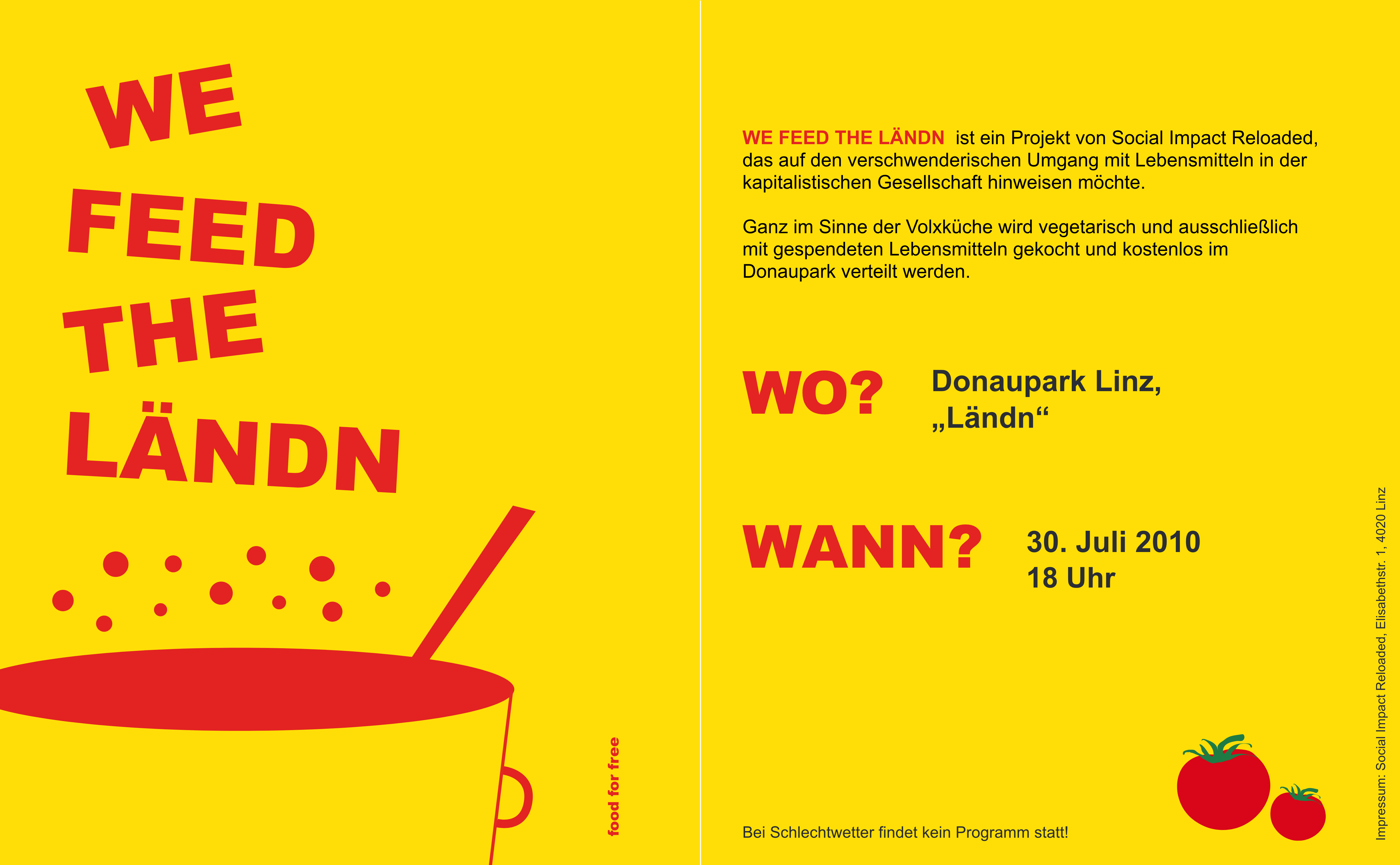 We Feed The Ländn 2010 - Flyer (Print, Illustrationen)